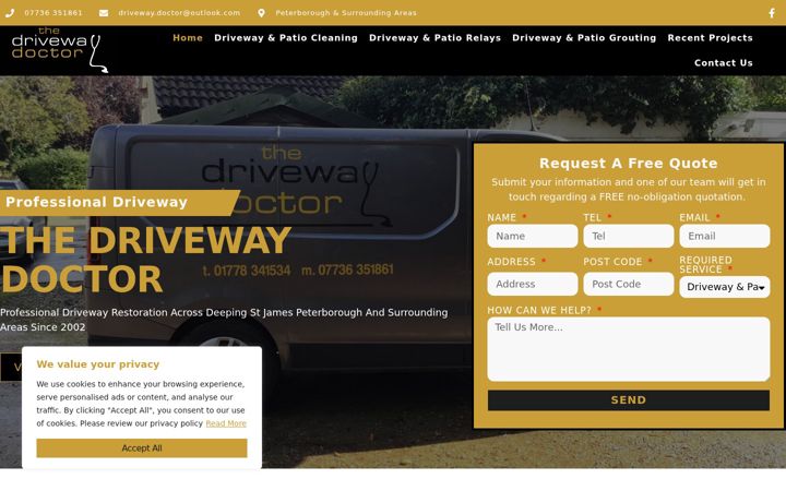 Screenshot του driveway-doctor.co.uk