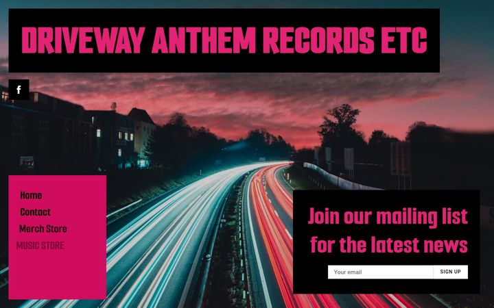 Screenshot of drivewayanthemrecords.com