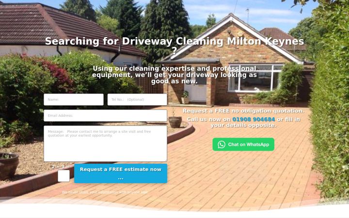 Screenshot του drivewaycleaningmiltonkeynes.co.uk