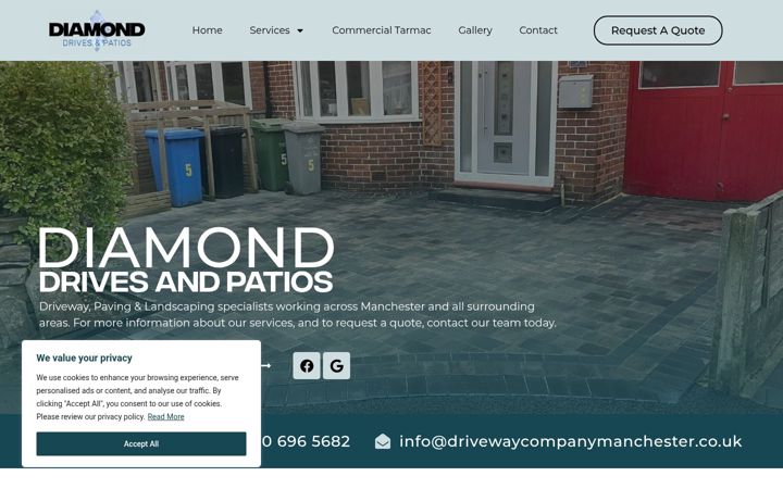 Screenshot του drivewaycompanymanchester.co.uk