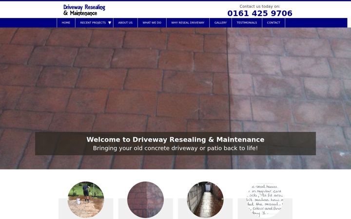 Screenshot του drivewayresealing.co.uk
