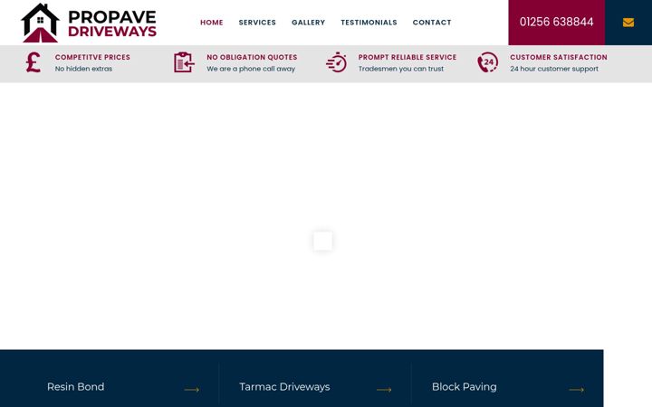 Screenshot του drivewaysbasingstoke.co.uk