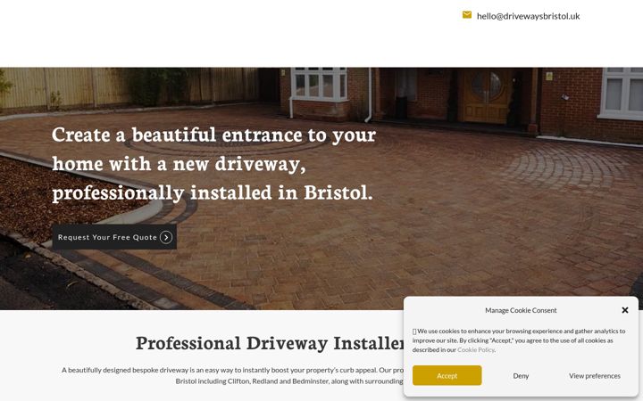 Screenshot von drivewaysbristol.uk