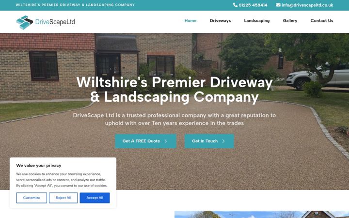 Screenshot von drivewaystrowbridge.co.uk