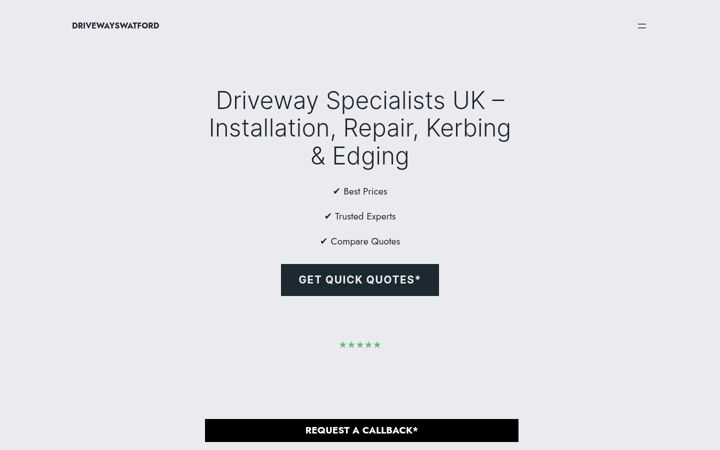 Screenshot του drivewayswatford.co.uk