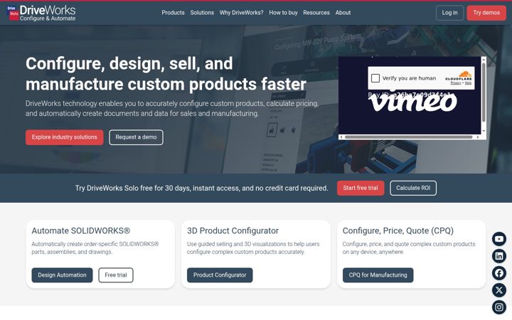 Screenshot von driveworks.co.uk