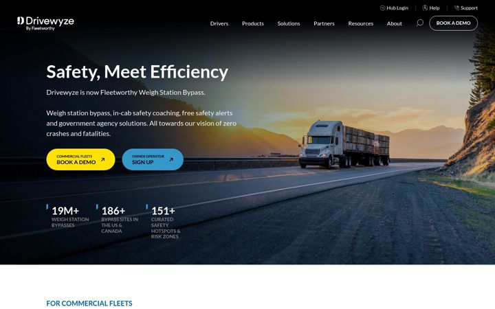 Screenshot of drivewyze.com