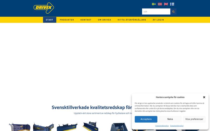 Snímek obrazovky drivex.se