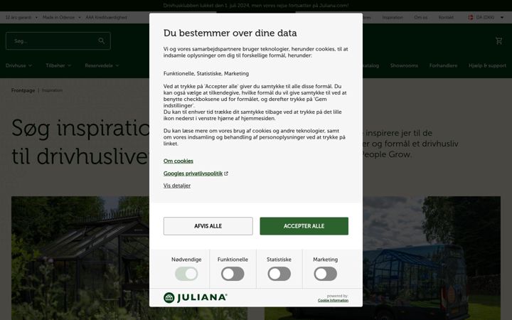 Screenshot του drivhusklubben.dk