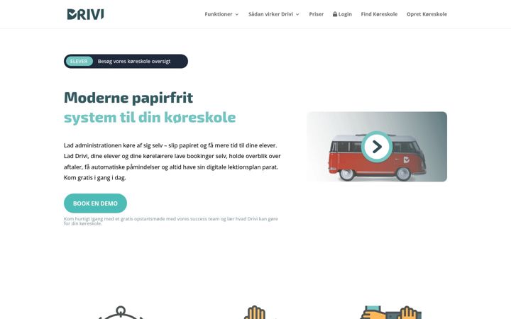 Screenshot of drivi.dk