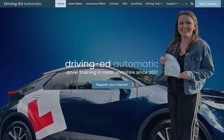 Screenshot von driving-ed.co.uk