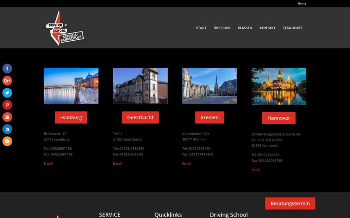Screenshot of driving-school.de