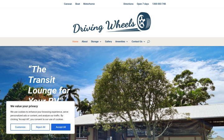 Capture d'écran de driving-wheels.com.au