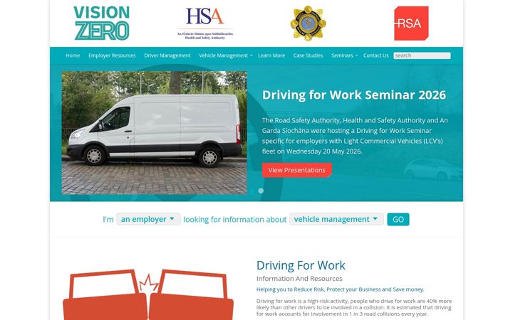 Screenshot of drivingforwork.ie