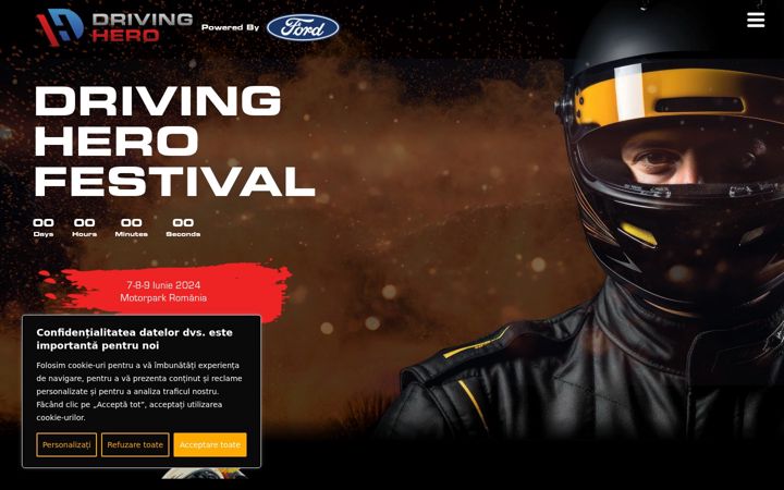 Screenshot of drivinghero.ro
