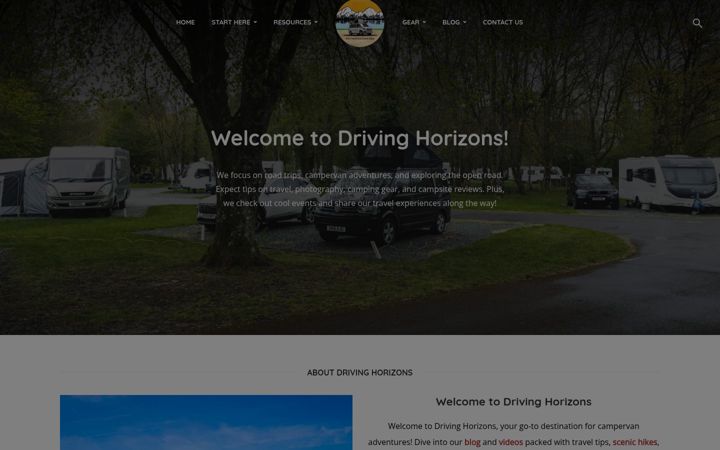 Screenshot of drivinghorizons.com