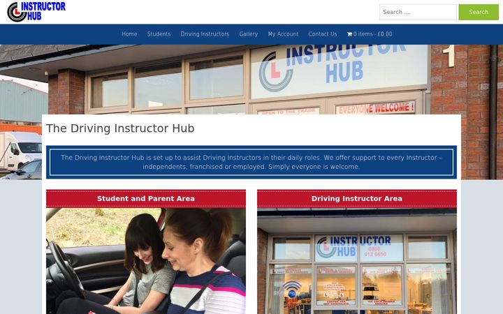 Screenshot von drivinginstructorhub.co.uk