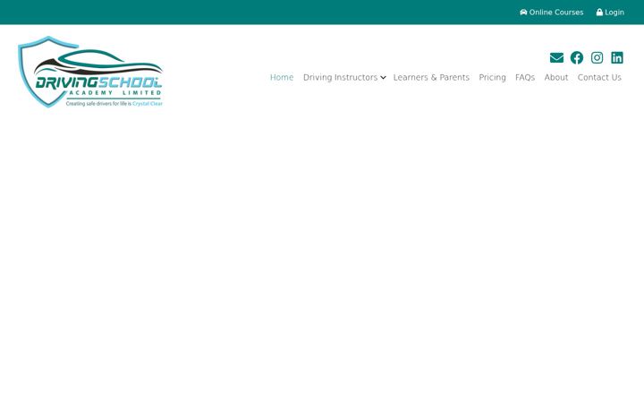 Screenshot von drivingschoolacademy.co.uk