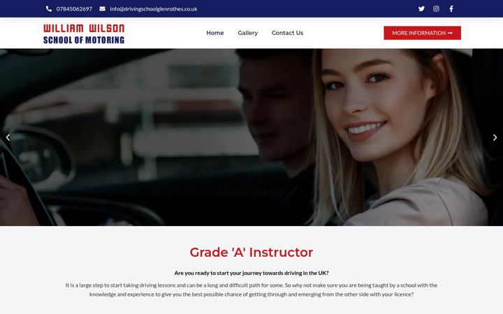 Screenshot von drivingschoolglenrothes.co.uk