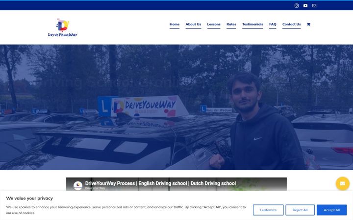 Screenshot di drivingschoolgroningen.nl