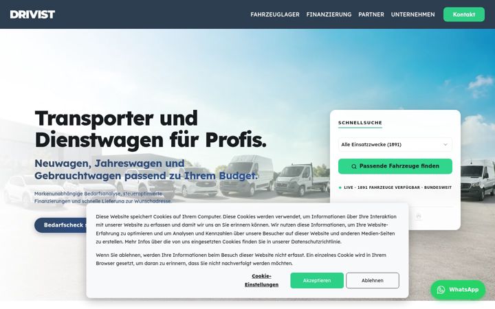 Screenshot of drivist.de