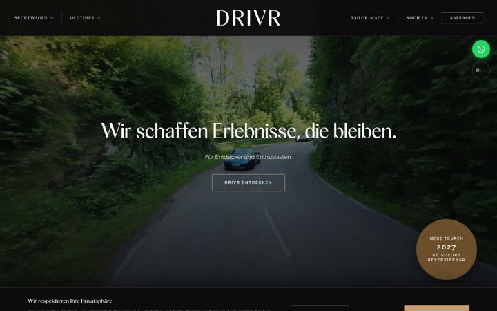 Skjermbilde av drivr.co