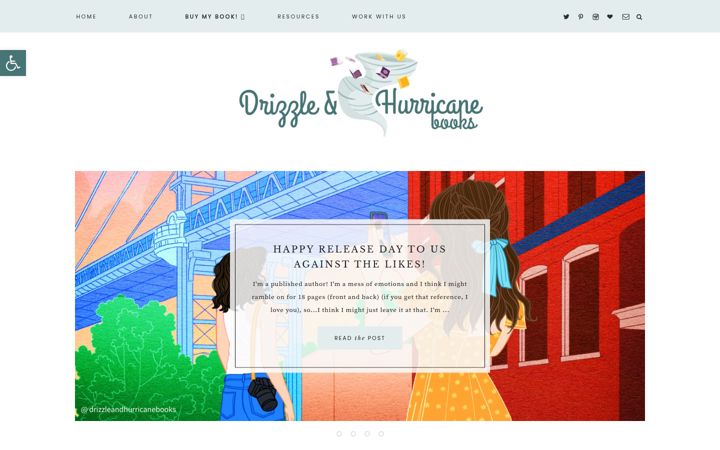 Screenshot of drizzleandhurricanebooks.com