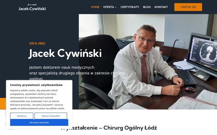 Captura de ecrã de drjacekcywinski.pl