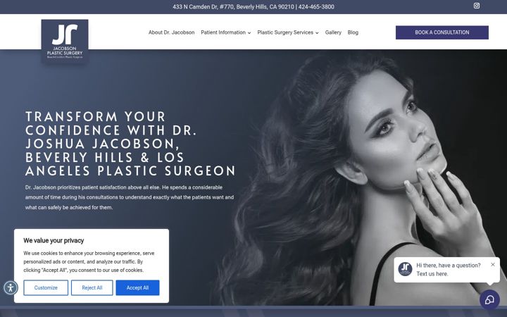 Screenshot of drjacobson.com
