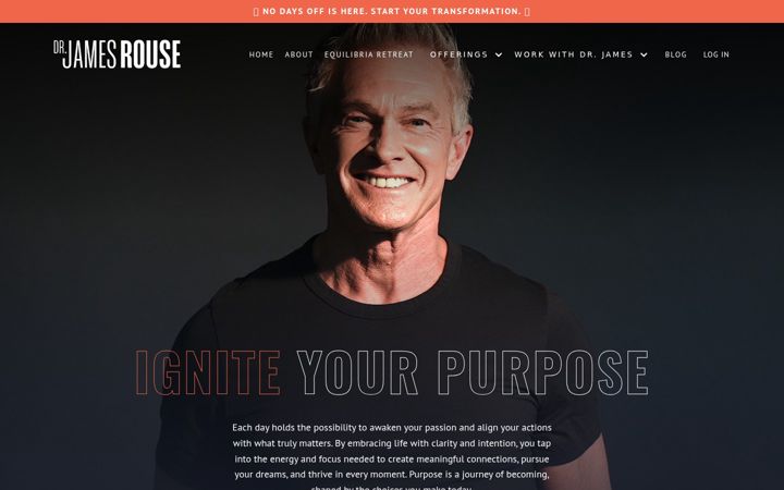 Screenshot of drjamesrouse.com