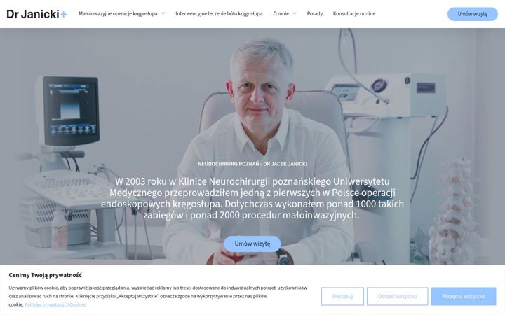 Captura de ecrã de drjanicki.pl