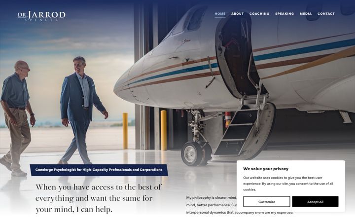 Screenshot of drjarrodspencer.com