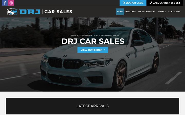 Screenshot di drjcarsales.co.uk