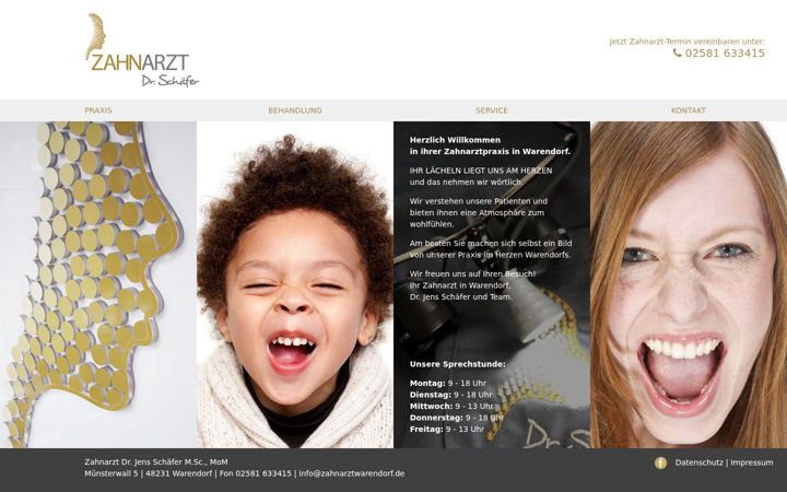 Screenshot of drjensschaefer.de