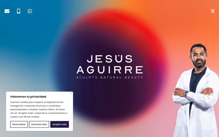 Screenshot of drjesusaguirre.com