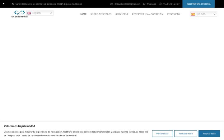 Screenshot of drjesusbenitez.com