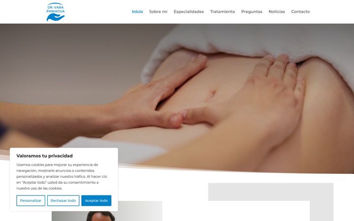Screenshot of drjesusvarapaniagua.com