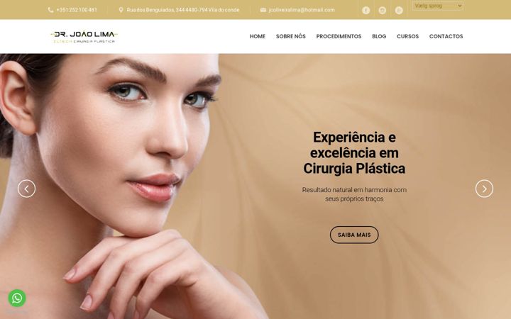 Screenshot of drjoaolima.com