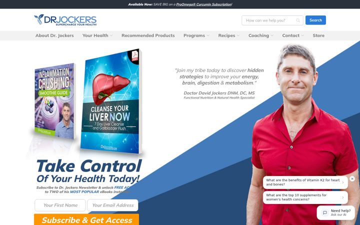 Screenshot of drjockers.com