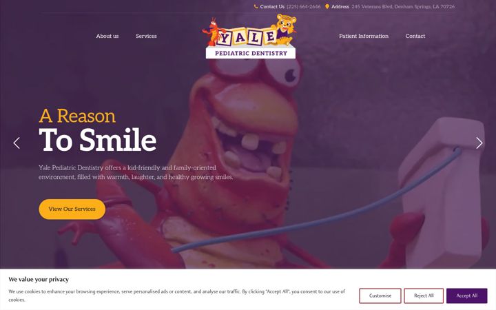 Screenshot of drjoeyale.com
