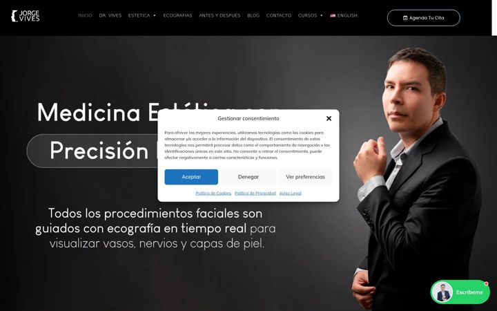 Screenshot of drjorgevives.com
