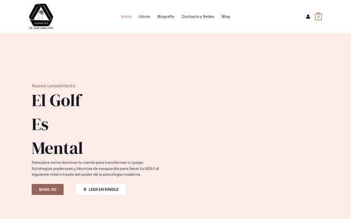 Screenshot of drjosecaballero.com