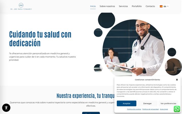 Screenshot of drjosemariafernandez.com
