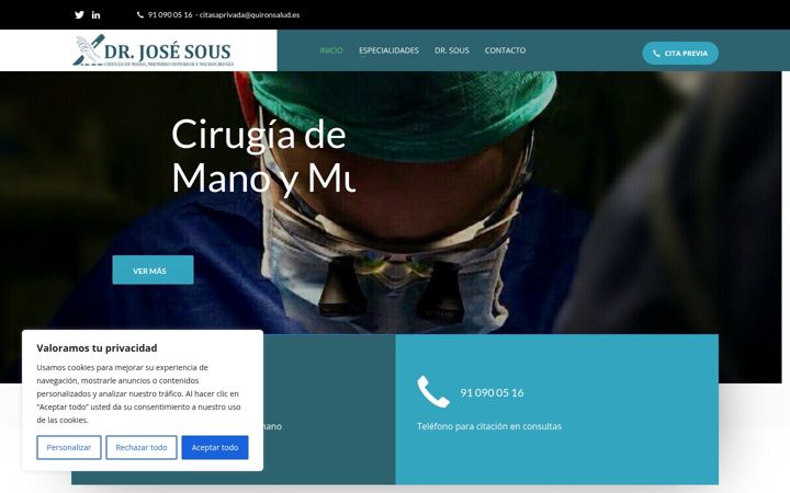 Screenshot of drjosesous.com
