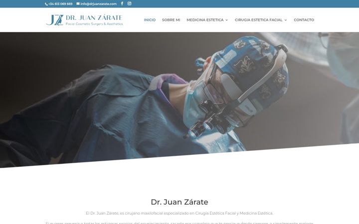 Screenshot of drjuanzarate.com