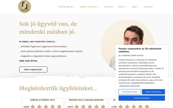 Screenshot of drjuhaszpeter.hu