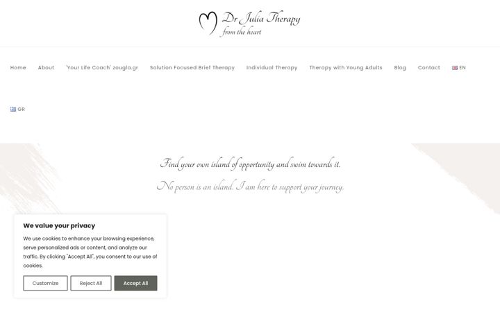 Screenshot di drjuliatherapy.co.uk