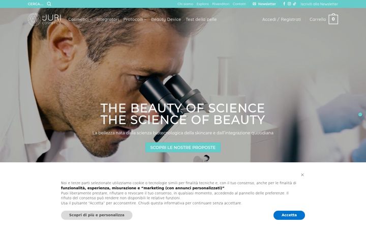 Screenshot of drjuricosmetics.it