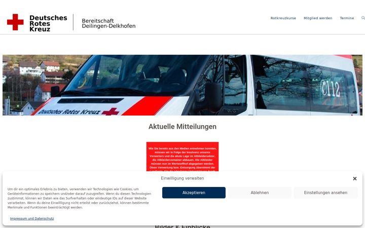 Zrzut ekranu drk-deilingen.de