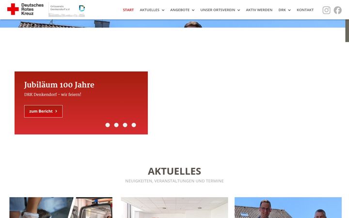 Snimka zaslona za drk-denkendorf.de